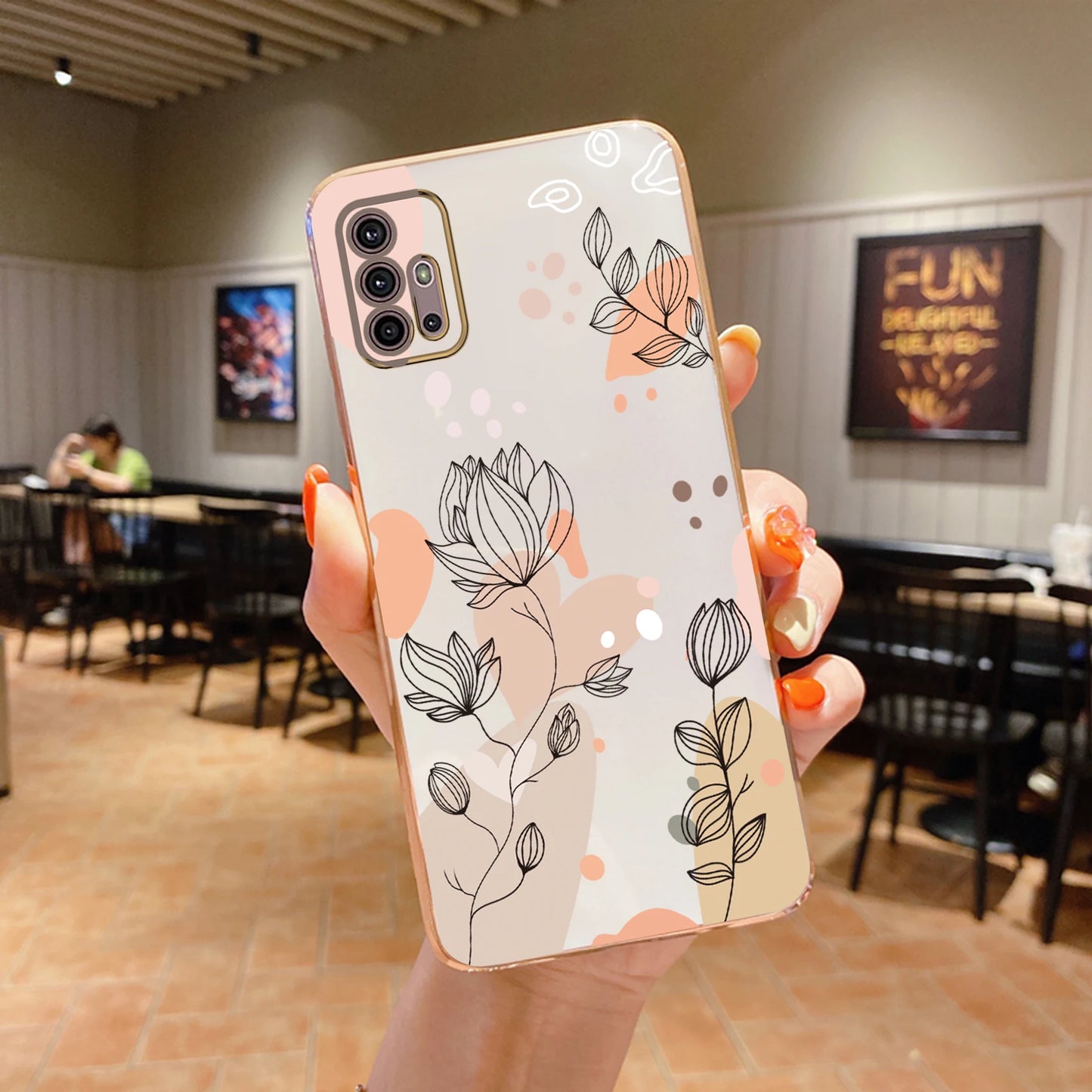 Luxury Plating silicone Phone Case On For Motorola Moto G60 G30 G40F G82 G22 G52 G20 G9 G8 E7 G9 Power E7 Plus E20 EDG E20 Cover