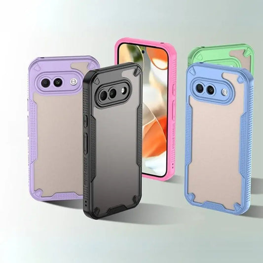 New Armor Bumper Phone Case For Google Pixel 9A Case Silicone Hard Shockproof Cover Capa