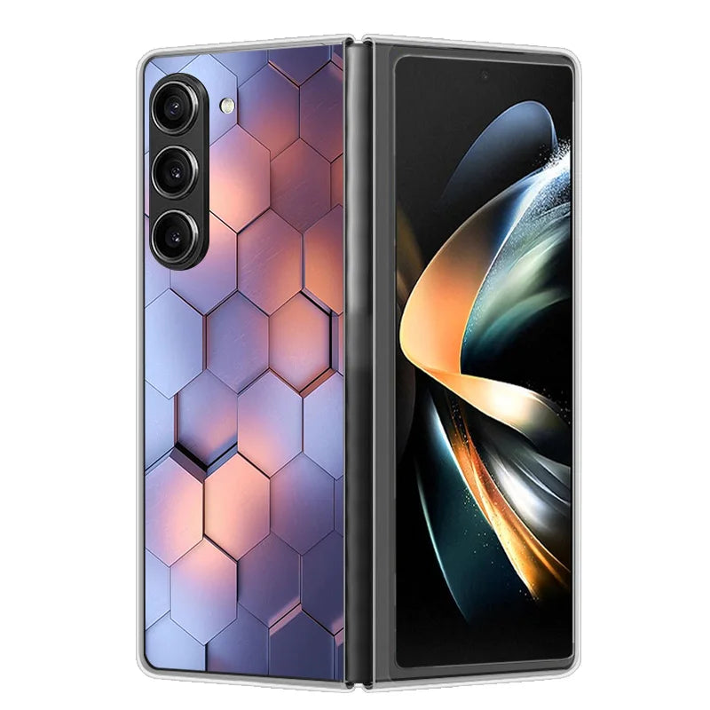 Case For Samsung Galaxy Z Fold 6 Cover Shockproof Hard Plastic PC Cases For Samsung Z Fold6 Fold 6 5G Fundas Cute Painted Bumper