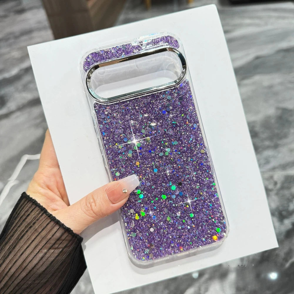 Light Luxury Crystal Bling Shining Skin-friendly Case For Google Pixel 10 9 Pro XL 9 8 A Pro Full-pack Anti-Drop Protector Cover