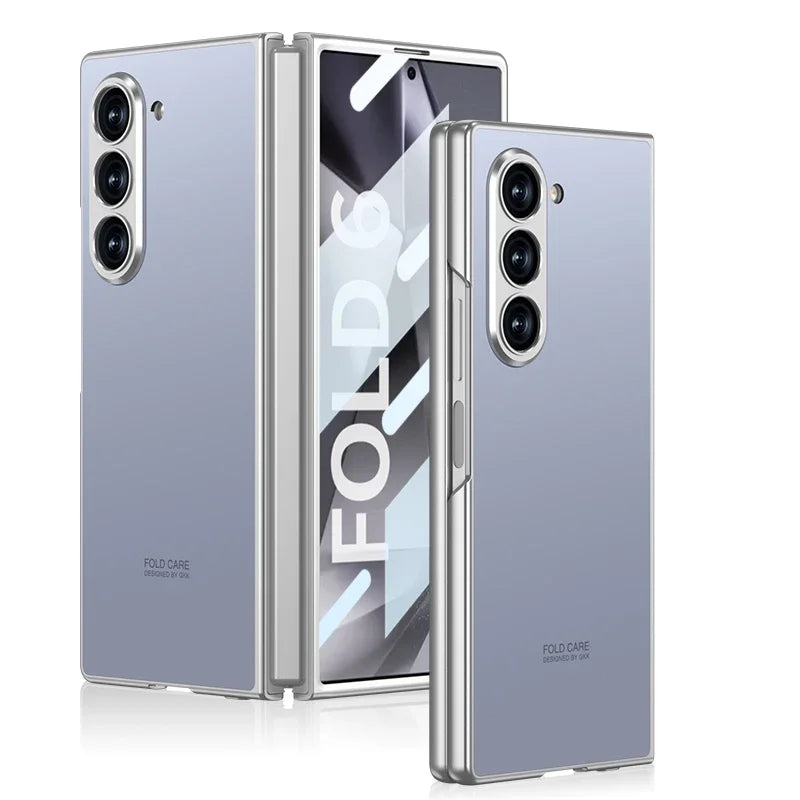 Fashionable Skin Anti-fall Protective Case For Samsung Galaxy Z Fold 6 5 4 3 With Screen Film Fold4 Fold5 Fold6 Protector Cover