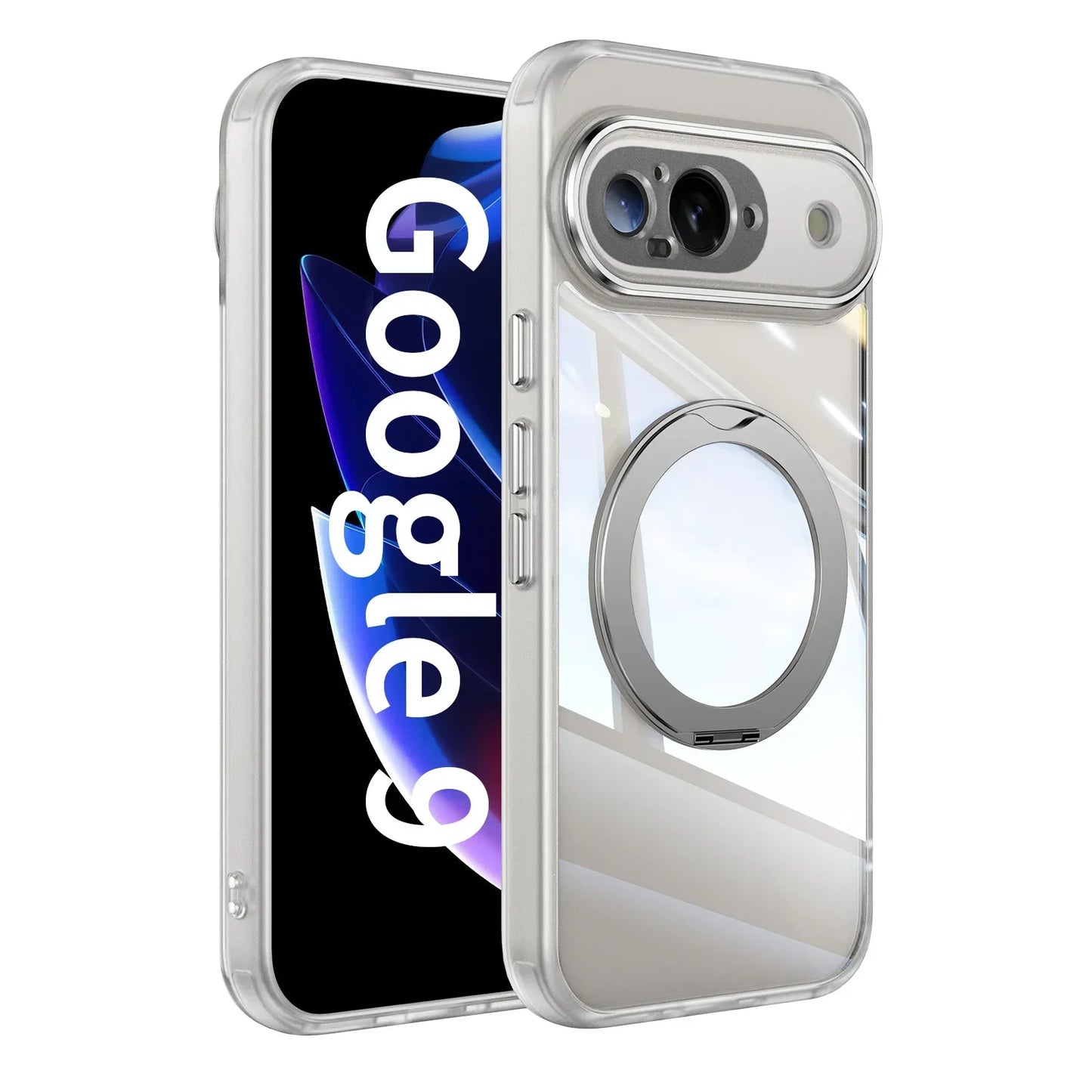 Trendy 360 Degrees Magnetic Rotating Bracket Phone Case for Google Pixel 10 9 8 Pro XL 8A 9A Drop Proof Protective Mobile Cover