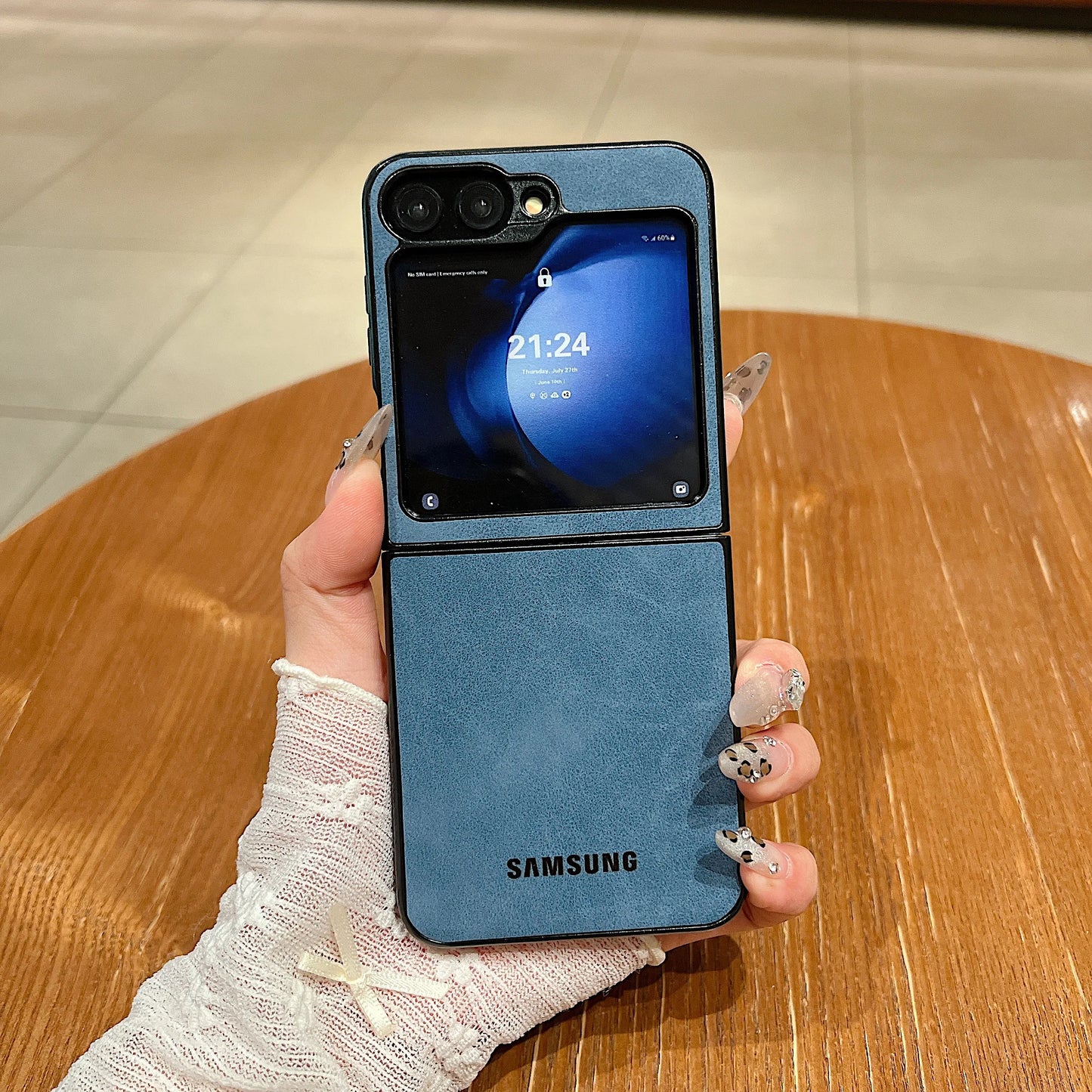 Luxury Business Suede Leather Soft Phone Case Samsung Galaxy Z Flip 6 5 4 3 Shockproof Matte Protective Z Flip6 5 4 3 Back Cover