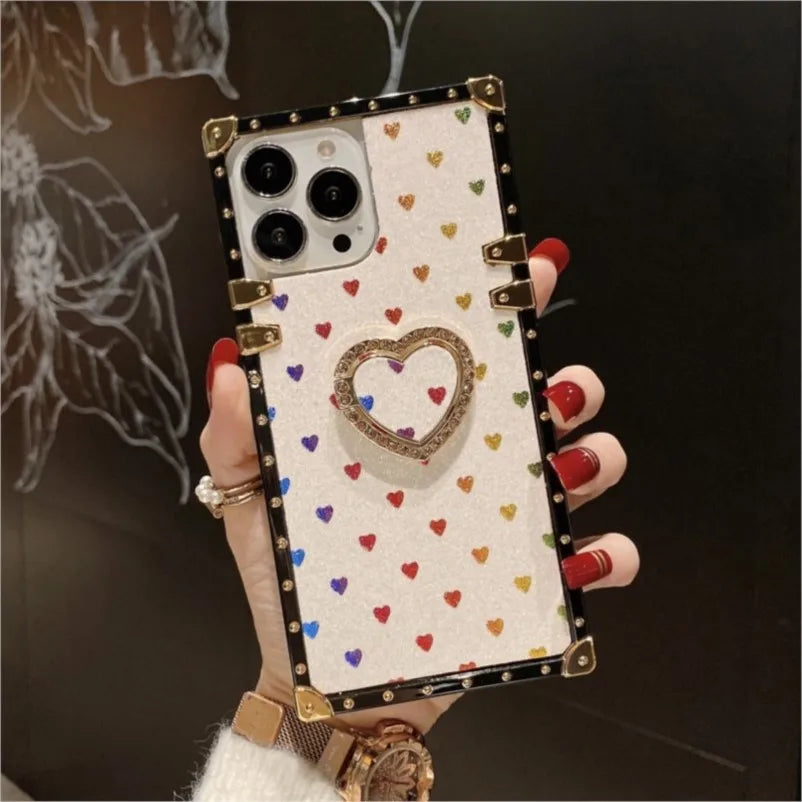 Luxury Love Ring Phone Case for Moto G Stylus 5g 2024 Motorola G Power 2023 One 5G Ace G Play 2022 Pure Gstylus Women Girl Cover