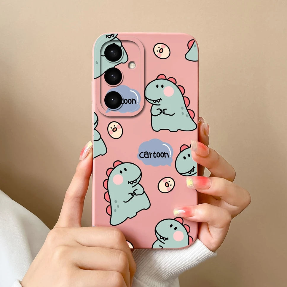 For Samsung Galaxy S25 Ultra Plus 5G Phone Case Cute Dinosaur Protective Back Cover For SamsungGalaxy S 25 Ultra + Funda Capa