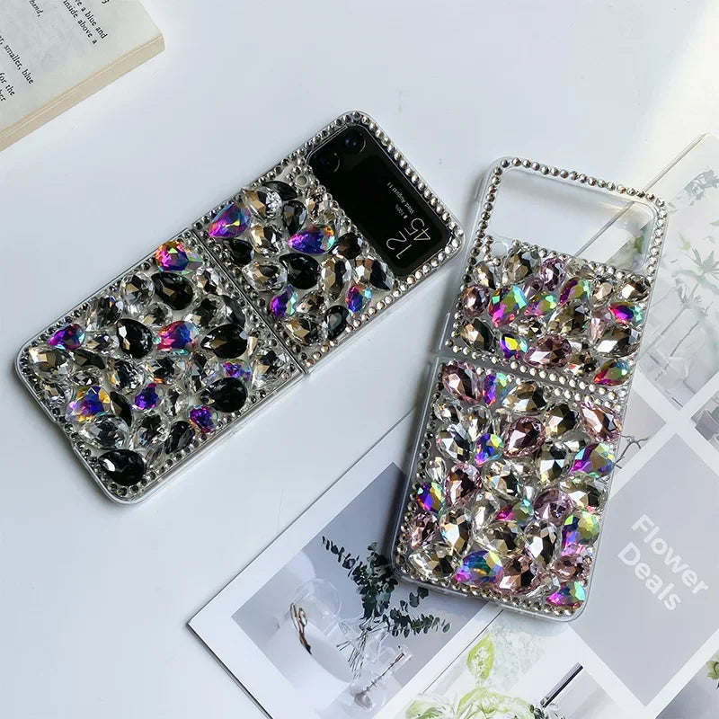 Rhinestone Diamond Stone Phone Case For Motorola Razr 2024 2025 40 50  Moto Razr40 Ultra 60 ultra  Luxury Crystal Telefon Kilifi