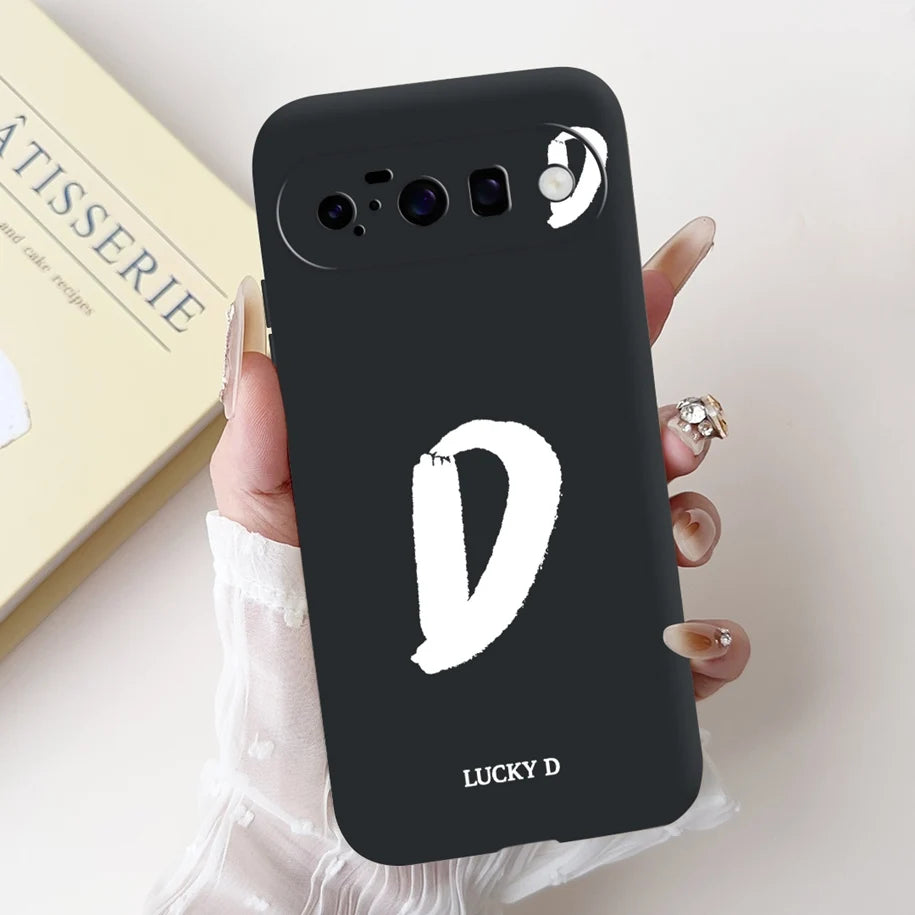 For Google Pixel 10 Pro XL 5G Case Lucky Crown Flower Letters Silicone Soft Cover For Pixel10 10Pro Pixel10 pro XL Protect Cover