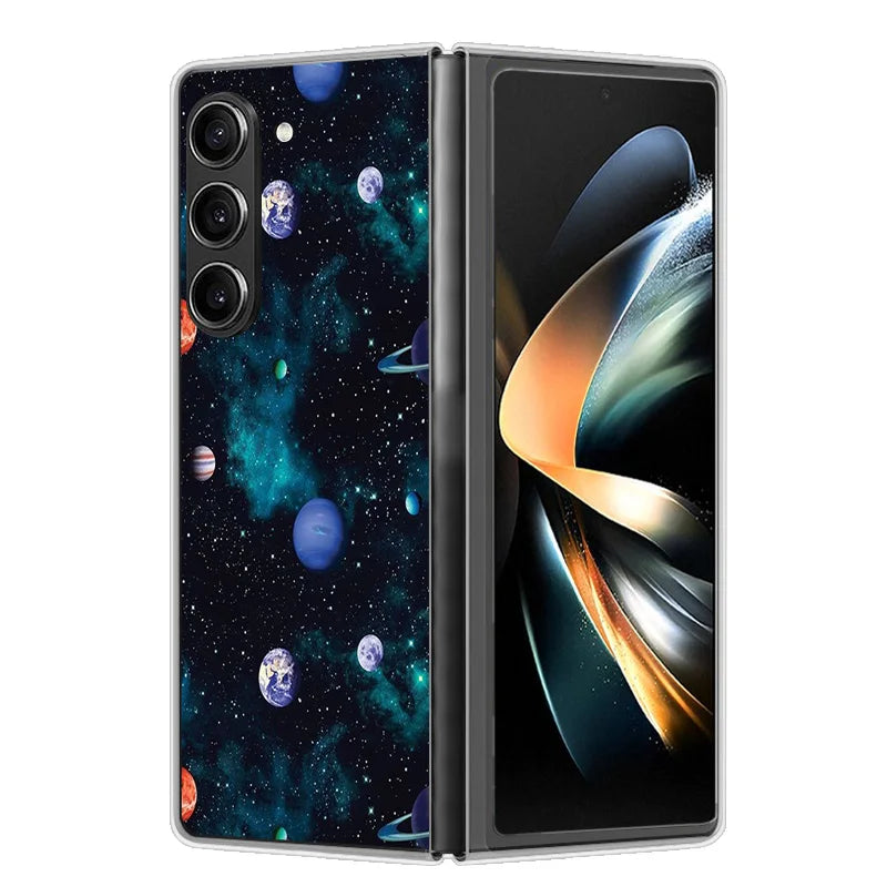 Case For Samsung Galaxy Z Fold 6 Cover Shockproof Hard Plastic PC Cases For Samsung Z Fold6 Fold 6 5G Fundas Cute Painted Bumper