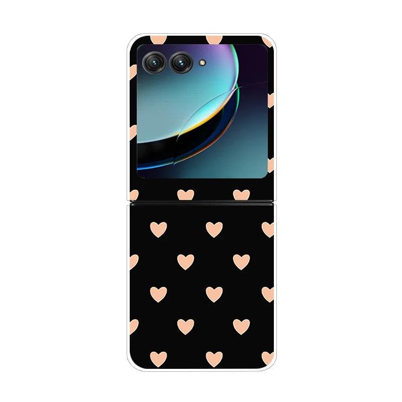 For Moto Razr40 Ultra 5G Case Plastic Wolf Lion Marble PC Hard Back Covers for Motorola Razr 40 Ultra Razr+ Razr4 2023 Capa