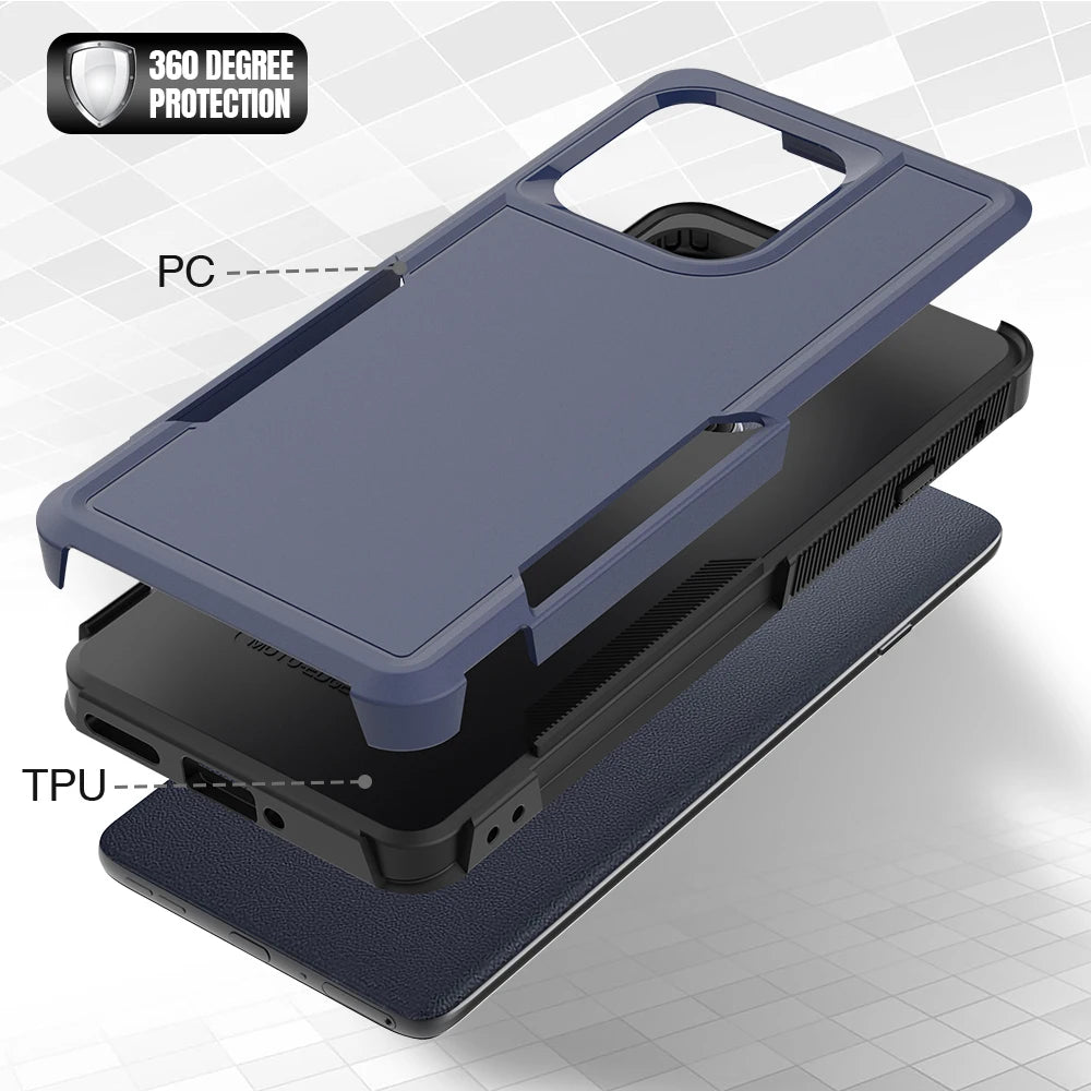Armor Shockproof Phone Case For Motorola Moto G Power Stylus 5G Edge 2025 2024 2023 GPure GPlay Edge 40Neo G84 G54 G14 Razr 50