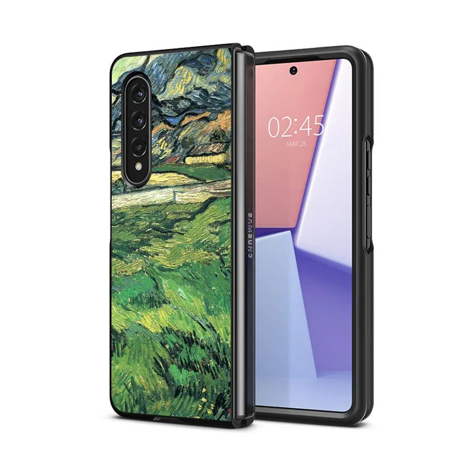 Van Gogh Cases for Samsung Galaxy ZFold4 Z Fold5 ZFold6 5G Z Fold4 Z Fold3 Protection Capa Shockproof Cover Black