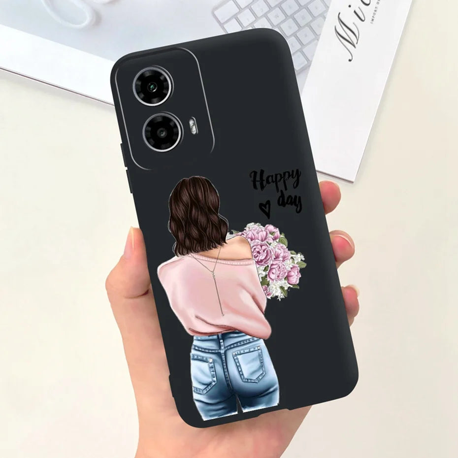 Cute Pattern Phone Case For Motorola Moto G24 G34 4G 5G Soft Silicon Protective Cover For MOTO G24 G34 Bumper