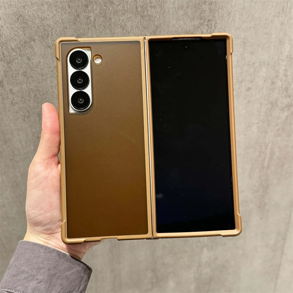 Translucent Matte Phone Case For Samsung Galaxy Z Fold 6 5 4 Fold6 Fold5 Fold4 5G Shockproof Protective Back Cover