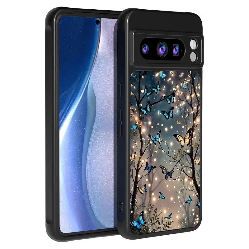 Glow In The Dark Butterfly Magnetic Case For Google Pixel 10 8 7 Pro 9A 8A Pixel 9 10 Pro XL For Magsafe Shockproof Phone Cover