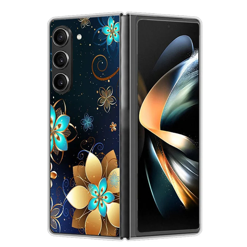 Case For Samsung Galaxy Z Fold 6 Cover Shockproof Hard Plastic PC Cases For Samsung Z Fold6 Fold 6 5G Fundas Cute Painted Bumper