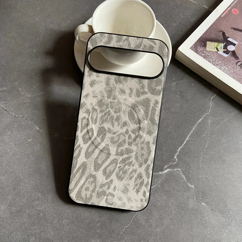 Magnetic Leather Case for Google Pixel 9A 10 9 8 7 6 Pro XL 8A 7A 6A Cover Leopard Floral Shockproof Mag-safe PU Shell Fundas