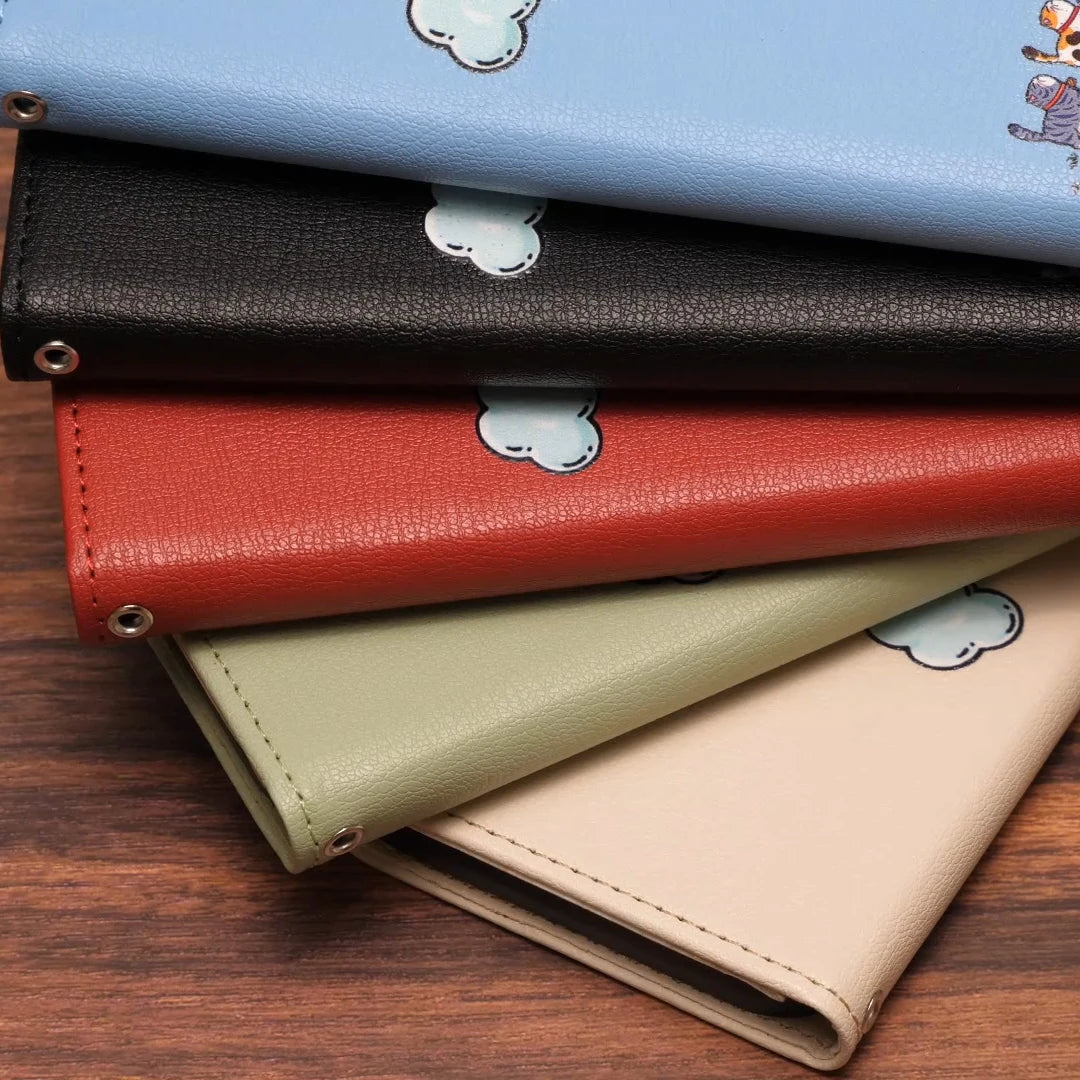 Leather Cat Phone Wallet Case Book Kickstand For Google Pixel 9 8 7 Pro 8A 7A 9A,Sony Xperia 1 10 V 5G Card Slot Cute Flip Cover