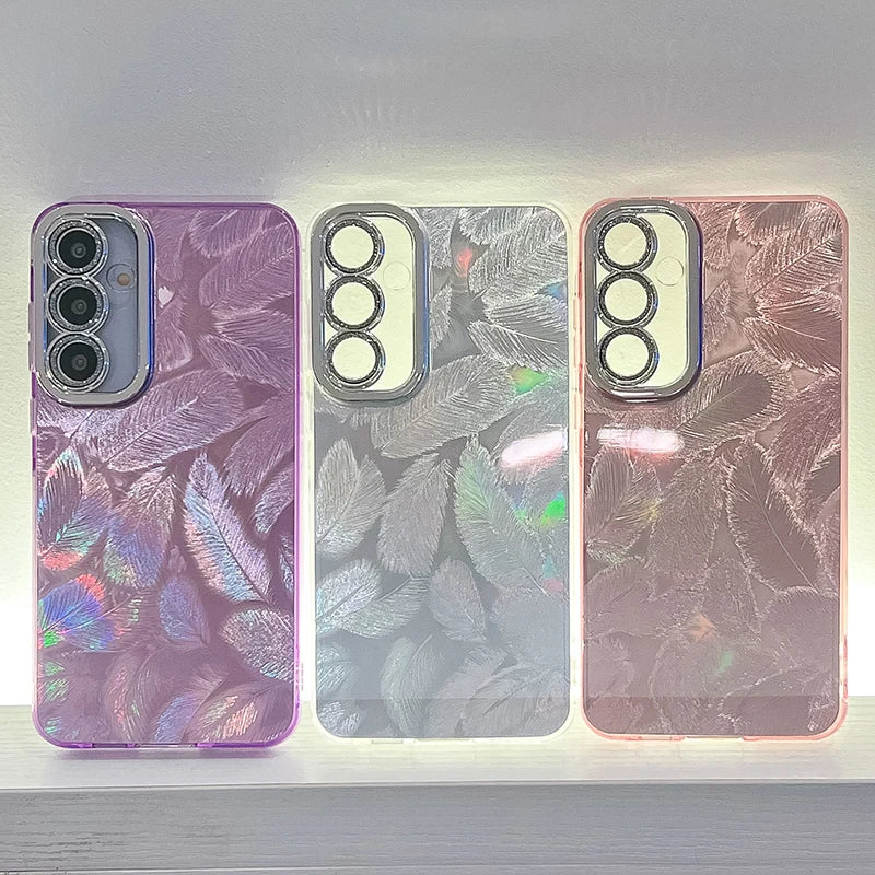 2024 New Fashion Colorful Phone Case For Samsung Galaxy S24 Ultra S24 Plus S23 Ultra Anti-Fall Glitter Phone Cover Funda
