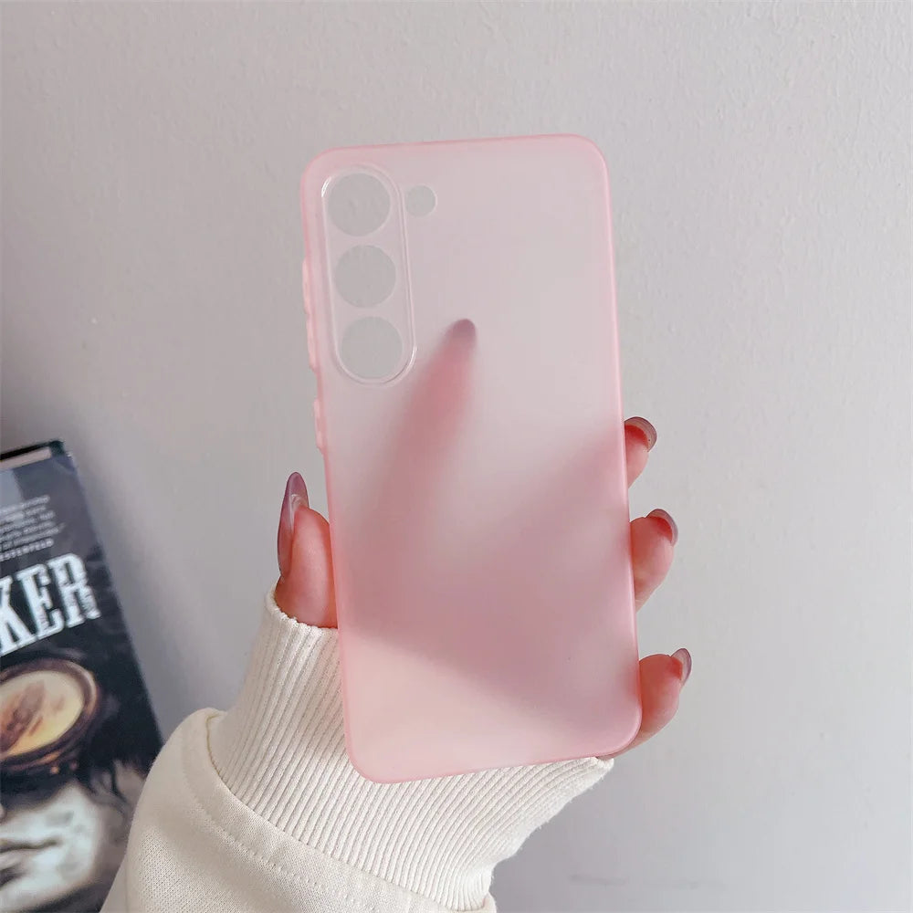 Thin Matte Shockproof Case For Samsung Galaxy S25 S24 S23 S22 S21 Ultra Plus FE A52 A53 A73 A72 A32 A14 A54 Note 20 Ultra Cover