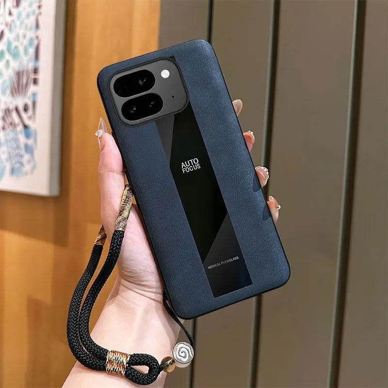 For Google Pixel 10 Pro Fold Case Business Style Lanyard Luxury Leather Anti-drop Cover For Google Pixel 10 Pro Fold Funda