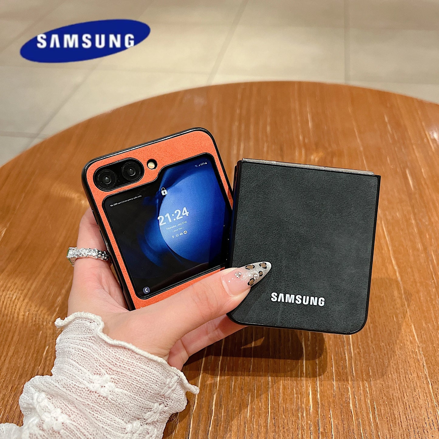 Luxury Business Suede Leather Soft Phone Case Samsung Galaxy Z Flip 6 5 4 3 Shockproof Matte Protective Z Flip6 5 4 3 Back Cover