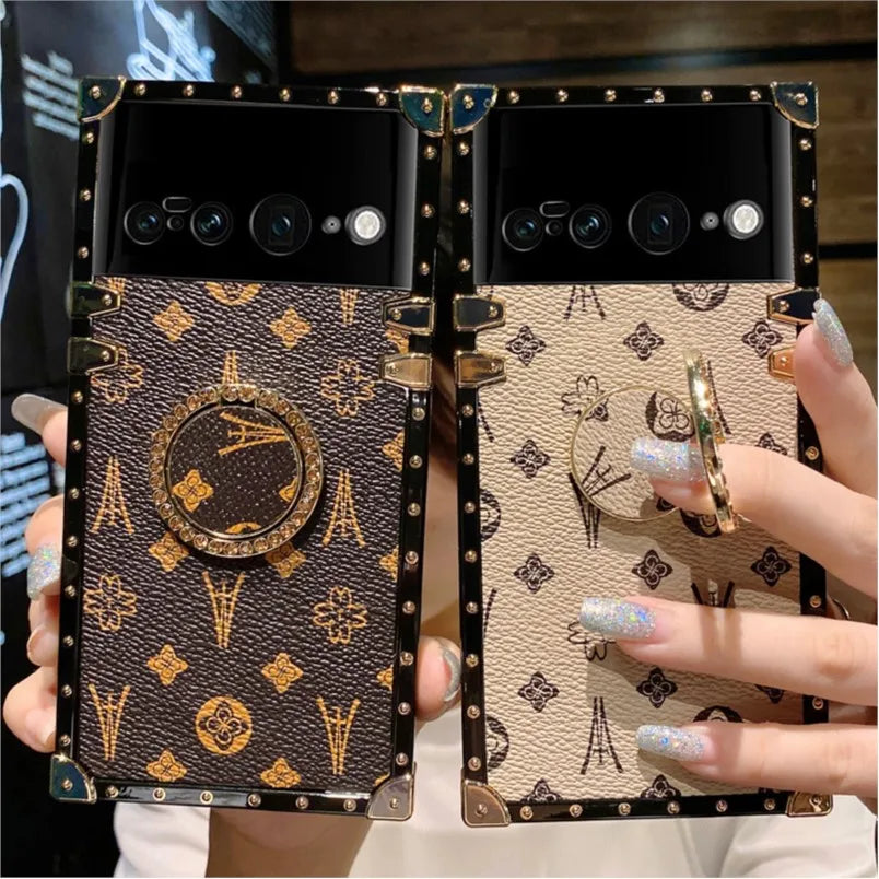 Luxury Phone Case for Google Pixel 7 8 Pro 6 5G Gogle Pixle 7a 6a 7pro Pixel6 Pixle7 Pixle8 Pro Shockproof Women Leather Cover