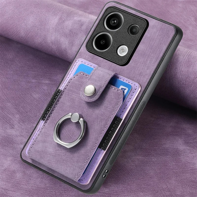 For Motorola Moto Edge 60 Stylus 5G Leather Card Ring Magnet Back Case Moto Edge 60 Fusion 50 Pro X50 Ultra S50 Neo Luxury Cover