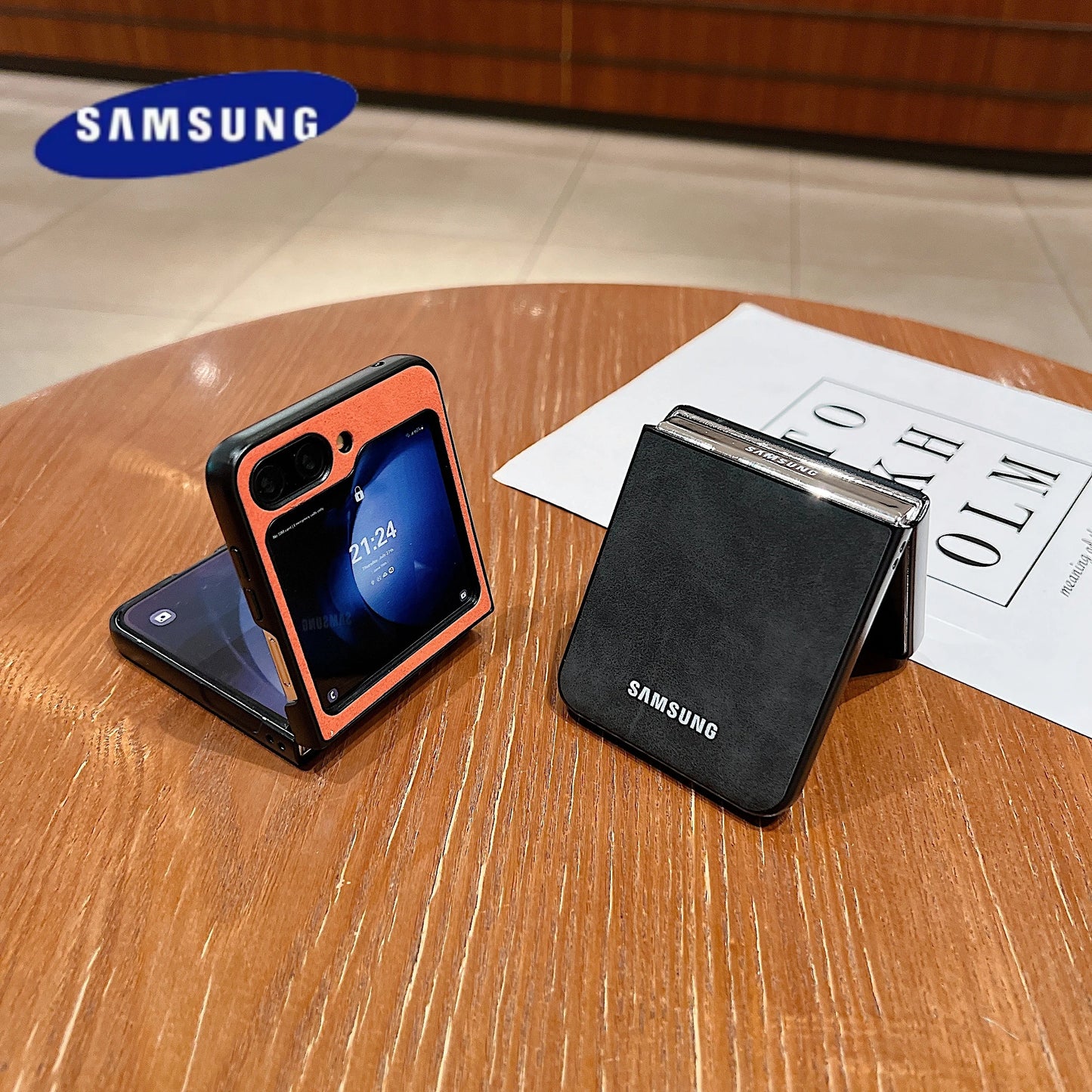 Luxury Business Suede Leather Soft Phone Case Samsung Galaxy Z Flip 6 5 4 3 Shockproof Matte Protective Z Flip6 5 4 3 Back Cover