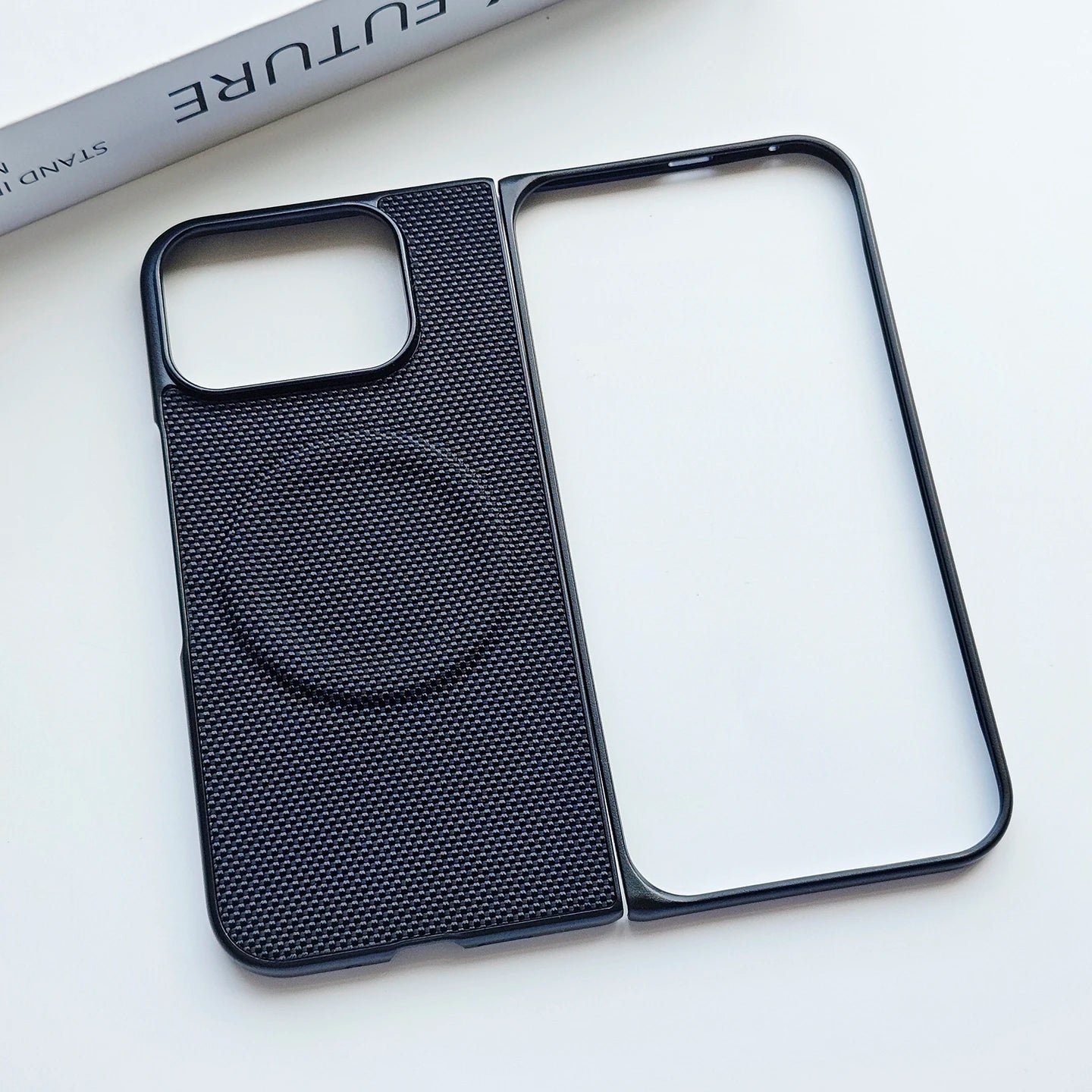 For Google Pixel 10 Pro Fold Case Hard Nylon Woven Texture Leather Magnetism Anti fall Cover For Pixel 10 Pro Fold Shell Bumper