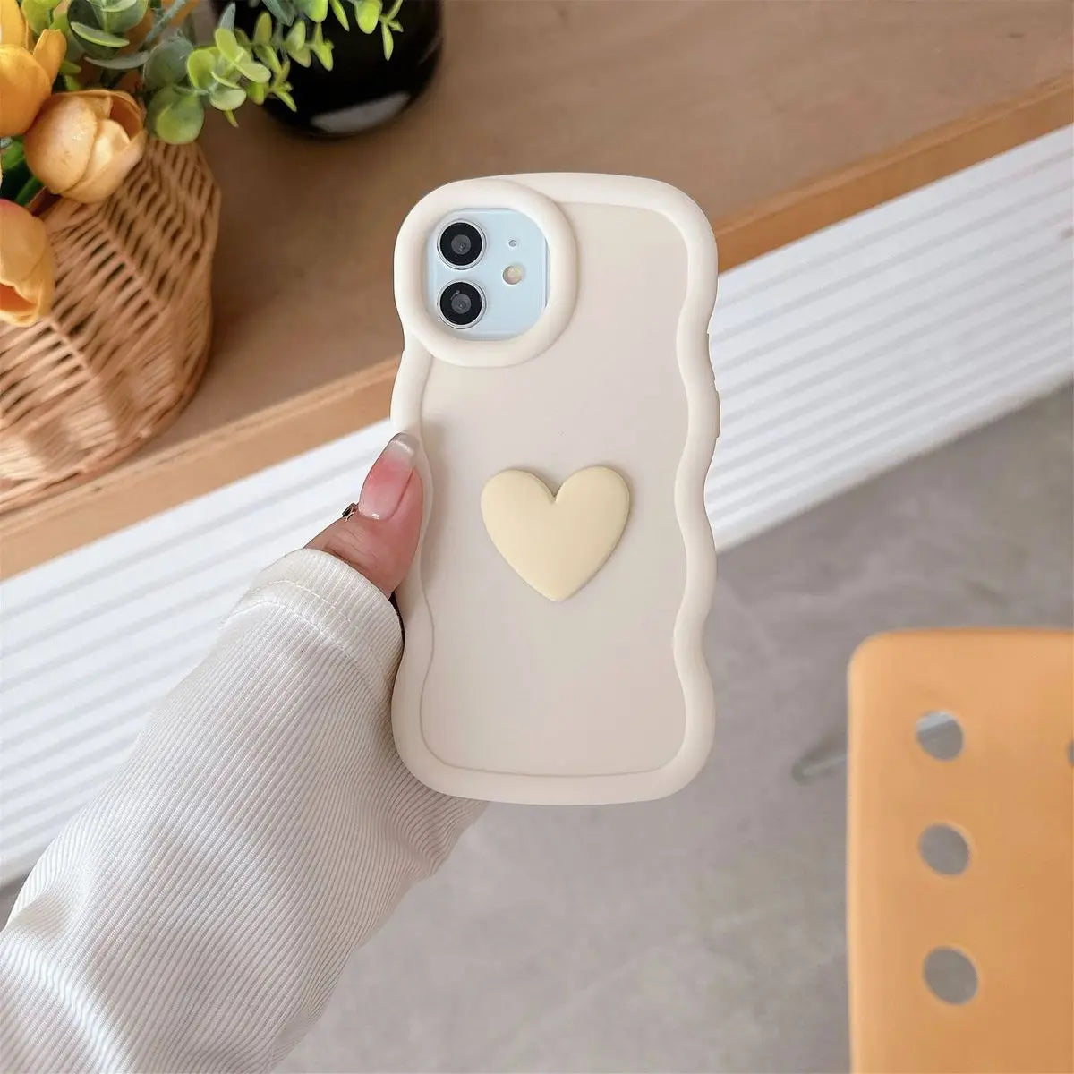 Moto 53 G23 G13 G20 G30 G04S Love Heart Candy Wavy Silicone Case For Motorola Moto G54 G84 5G G82 G52 G22 G32 G24 G34 Soft Cover