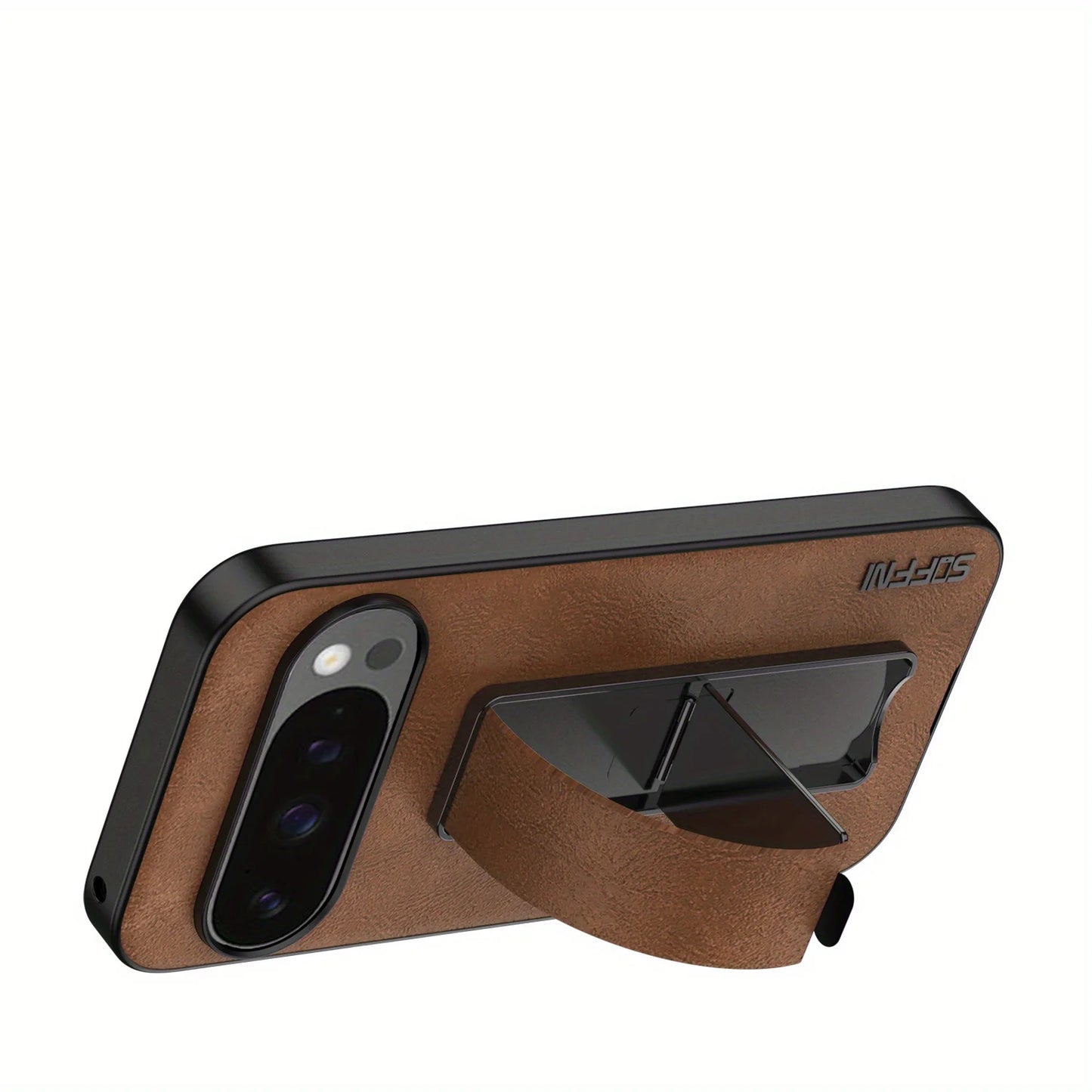 For Google Pixel 10 ProXL Case Luxury Leather Electroplating Wristband Stand Cover For Google Pixel 9A 9 Pro XL Shockproof Funda