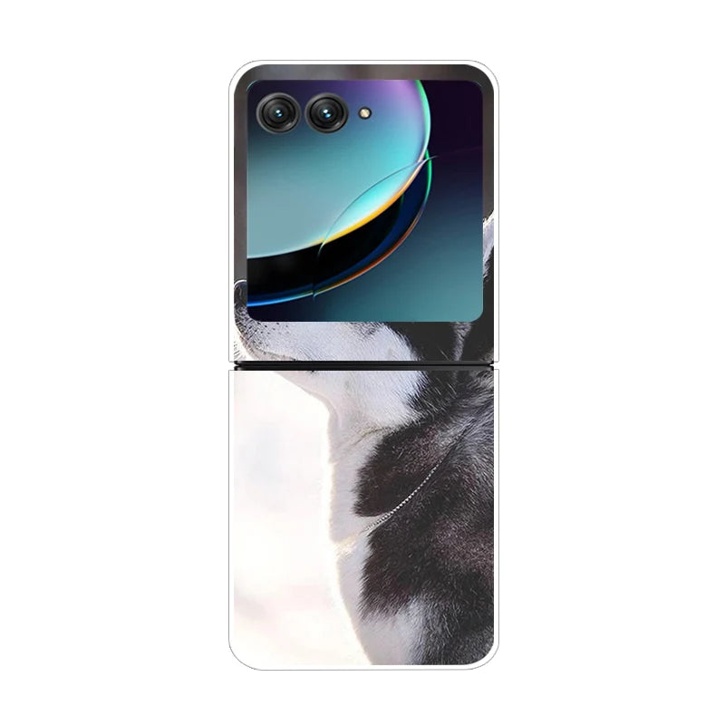 For Motorola Razr 50 Ultra Case Cute Transparent PC Hard Case Back Cover For Moto Razr 50 Ultra Phone Coque 50Ultra Plus Capa