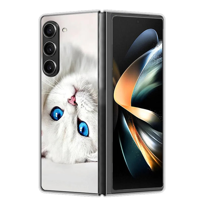 Case For Samsung Galaxy Z Fold 6 Cover Shockproof Hard Plastic PC Cases For Samsung Z Fold6 Fold 6 5G Fundas Cute Painted Bumper