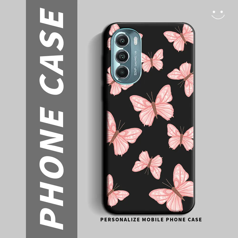 For Moto G Stylus 5G 2022 2021 Case Soft Silicone Flower Butterfly Couple Phone Case For Motorola Moto G Stylus 2021 Back Cover