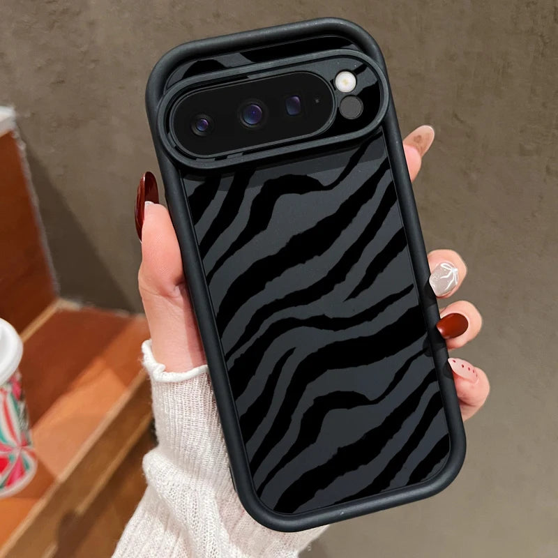 Cow Stripes Printing Soft TPU Phone Case For Google Pixel 8 Pro 8A 9 Pro XL Shockproof Silicone Back Cover For Pixel 9 8 Pro