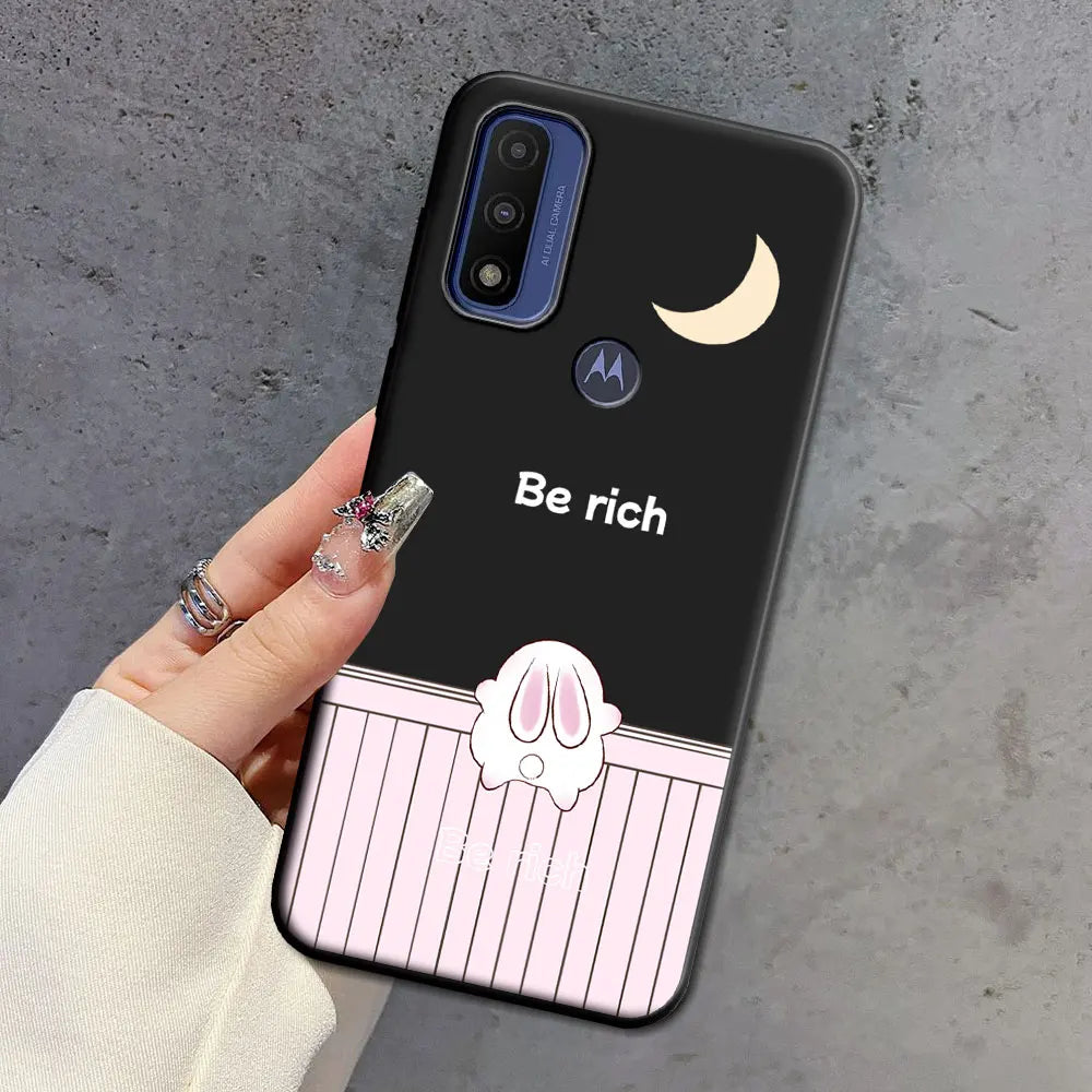 For Moto G 5G Plus G Power Pure Case Soft Silicone Beauty Floral TPU Phone Case For Motorola Moto G 5G 2022 2024 Back Cover