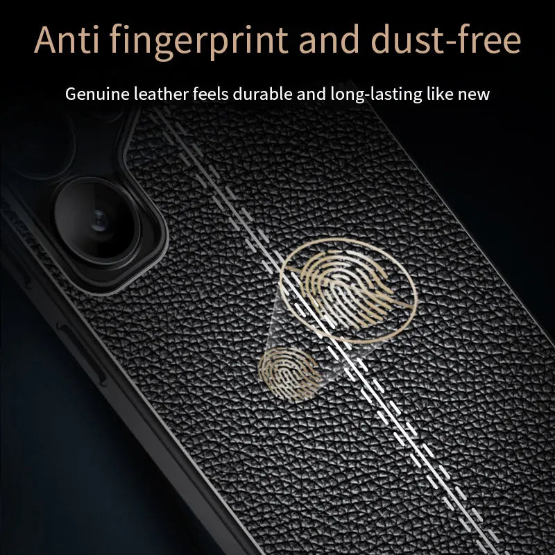 For Samsung Galaxy S25 Shockproof phone case Genuine leather textured soft silicone cell phone back cover For S25 PULS ULTRA