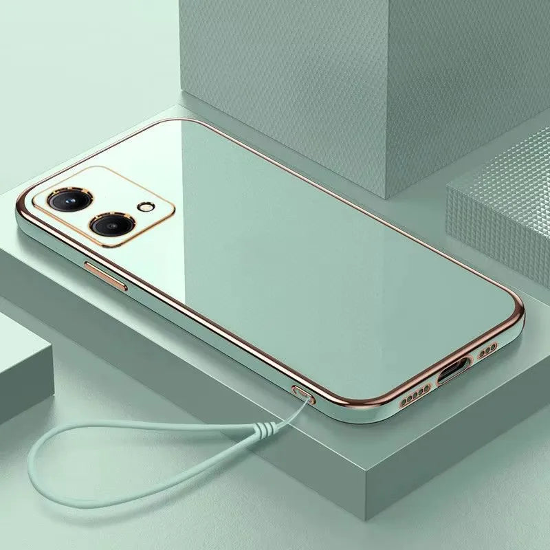 Luxury Plating Phone Case For Motorola Moto G23 G30 G31 G32 G42 G52 G62 G72 G73 G82 G53 G54 G84 5G Shockproof Back Cover Fundas