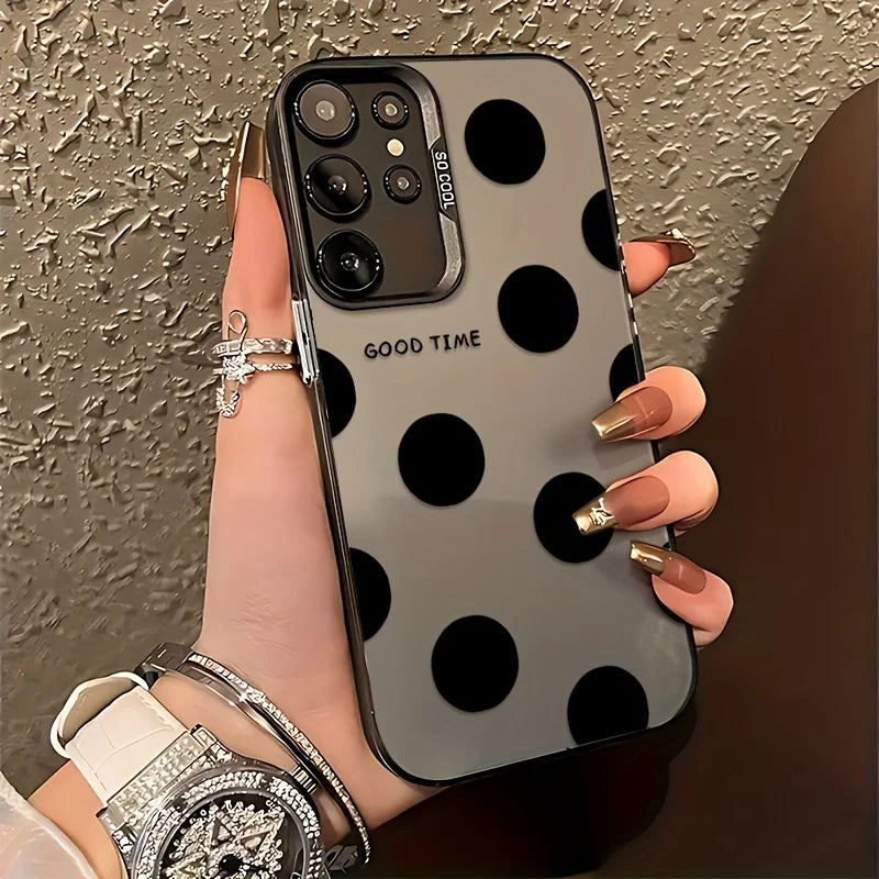 For Samsung Galaxy S25 Ultra Case Samsung S24 S24Ultra S22 S23 FE S 25 Case IMD Black Long Snake Animal Pattern Hard Phone Cover