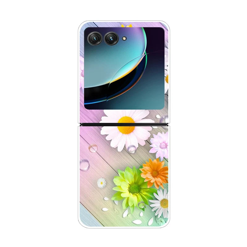For Motorola Razr 50 Ultra Case Cute Transparent PC Hard Case Back Cover For Moto Razr 50 Ultra Phone Coque 50Ultra Plus Capa