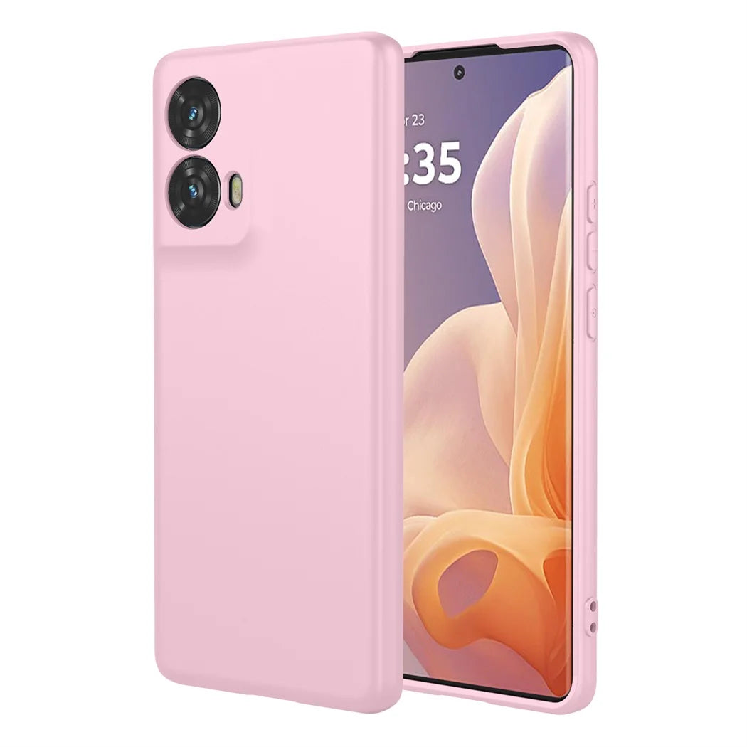 For Moto G85 5G Anti-Shock Liquid Silicone Soft Case,Rugger Armor Rubber Case With Microfiber Lining For Moto S50 NEO