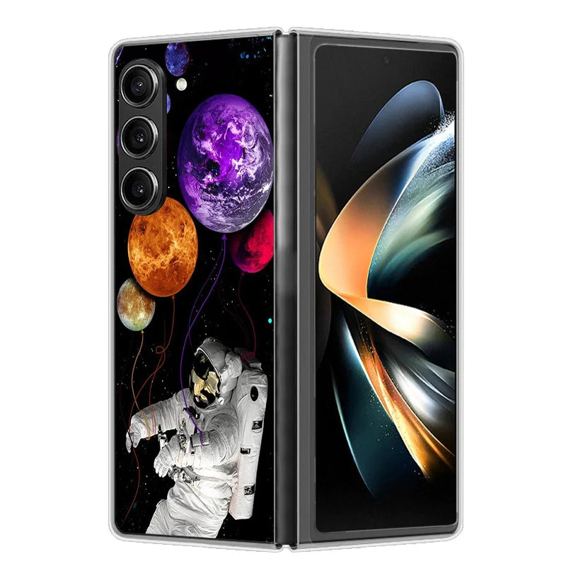 Case For Samsung Galaxy Z Fold 6 Cover Shockproof Hard Plastic PC Cases For Samsung Z Fold6 Fold 6 5G Fundas Cute Painted Bumper