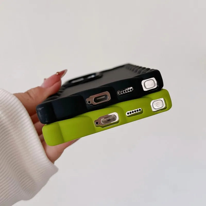 Silicone Wave Case For Samsung S25 S24 FE Plus Ultra A16 A06 A55 A35 A25 A15 A05 A54 A24 A14 A04 A13 A12 M14 M13 M12 F12 Cover