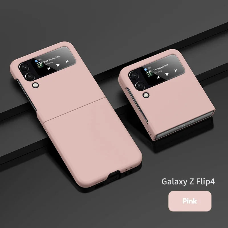 Skin Feel Hard Case for Samsung Galaxy Z Flip 3 4 5 6 7 5G Flip7 Flip6 Protection Luxury Foldable Shockproof Ultrathin Cover