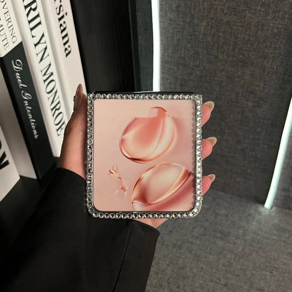 Rhinestone Case For Motorola Moto Razr 60 50 Ultra 2024 Cases 3D Perfumn Bottle Diamond Funda Transparent Telefon Kilifi Coque