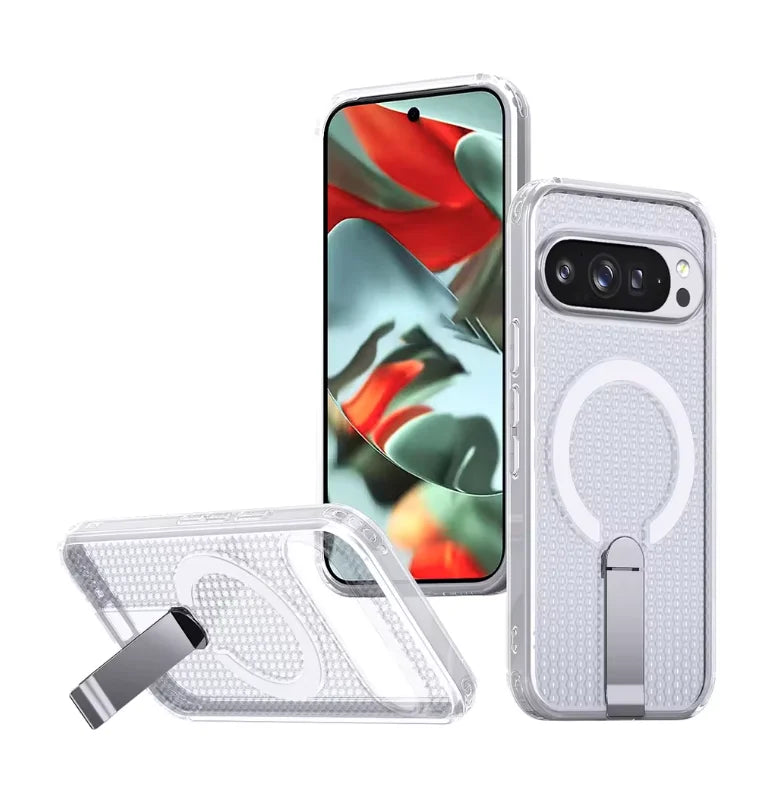 Honeycomb Cooling Stand Holder Magnetic Ring Case for Google Pixel10 Pro XL pixel 10 pro 10 9A 9 pro XL Armor Protective Cover