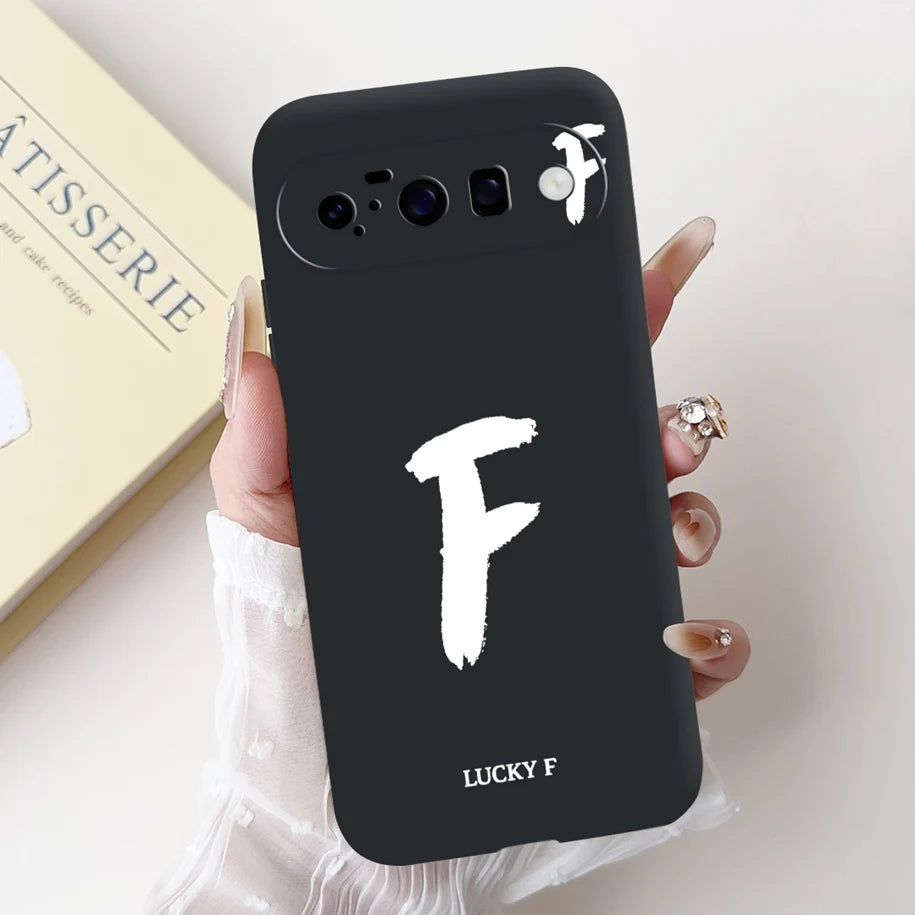 For Google Pixel 10 Pro XL 5G Case Lucky Crown Flower Letters Silicone Soft Cover For Pixel10 10Pro Pixel10 pro XL Protect Cover