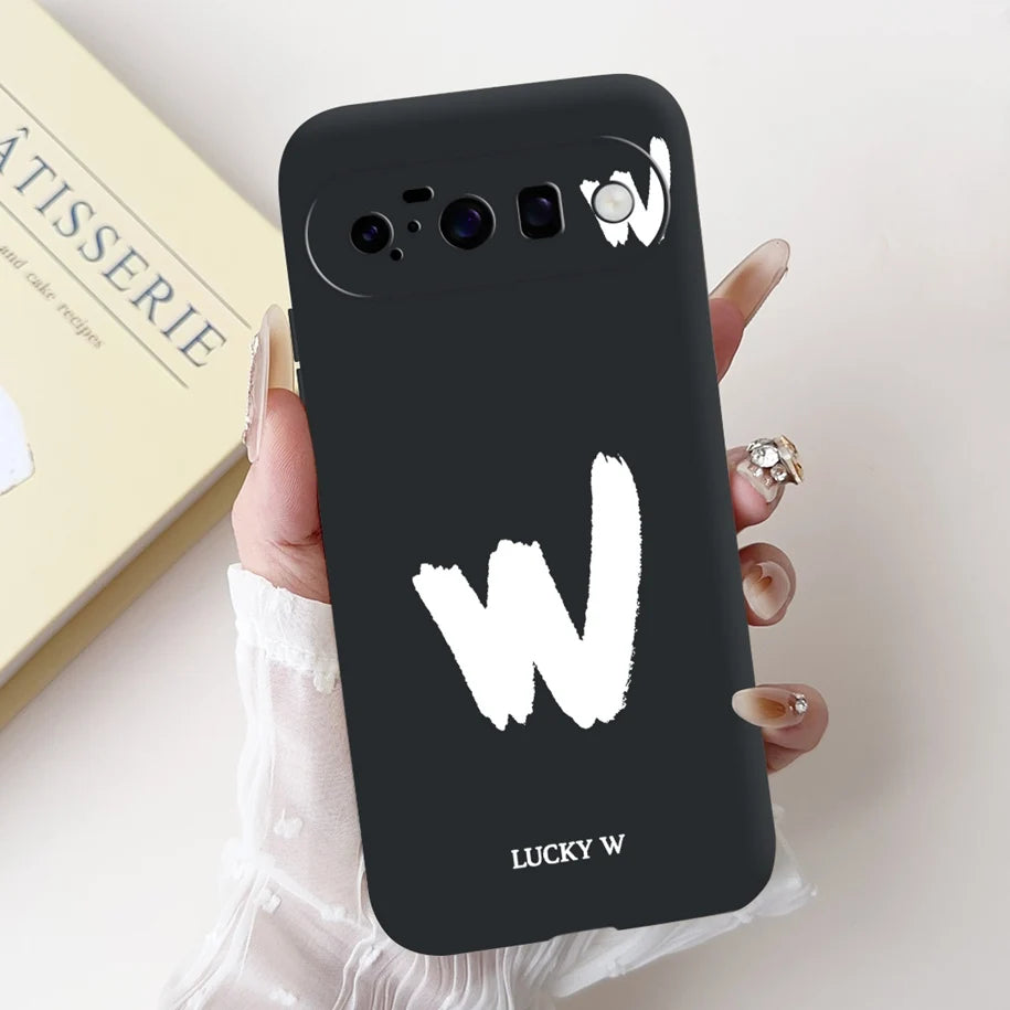 For Google Pixel 10 Pro XL 5G Case Lucky Crown Flower Letters Silicone Soft Cover For Pixel10 10Pro Pixel10 pro XL Protect Cover