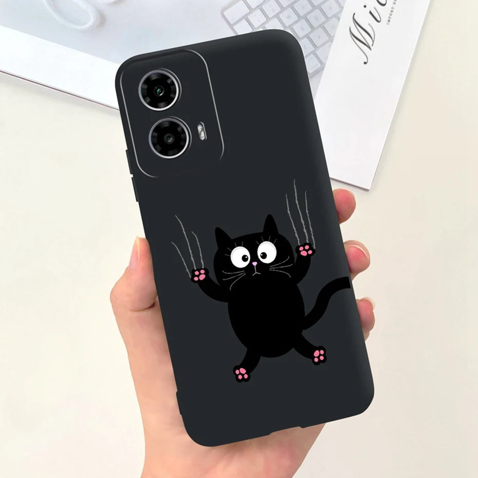 Cute Pattern Phone Case For Motorola Moto G24 G34 4G 5G Soft Silicon Protective Cover For MOTO G24 G34 Bumper