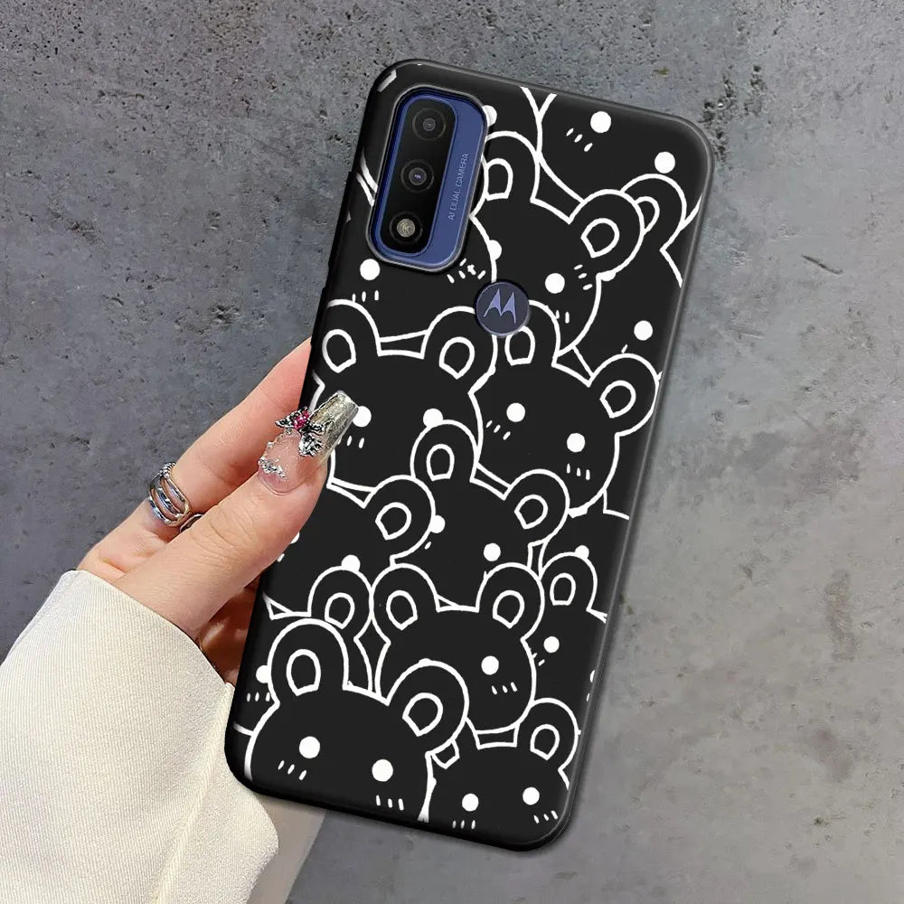 For Moto G 5G Plus G Power Pure Case Soft Silicone Beauty Floral TPU Phone Case For Motorola Moto G 5G 2022 2024 Back Cover